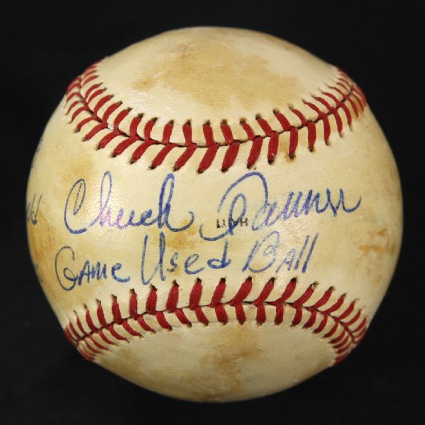 1979 Earl Weaver Chuck Tanners Orioles/Pirates Signed OWS Kuhn Memorial Stadium World Series Game Used Baseball (MEARS LOA/JSA)