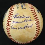 1979 Earl Weaver Chuck Tanners Orioles/Pirates Signed OWS Kuhn Memorial Stadium World Series Game Used Baseball (MEARS LOA/JSA)