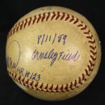 1959 (August 11) Frank Robinson Cincinnati Reds Signed ONL Giles Crosley Field Game Used Home Run Baseball (MEARS LOA/JSA) Robinson's 123rd Career Home Run 