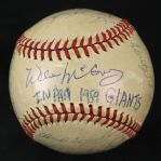 1959 San Francisco Giants Multi Signed OAL Harridge Baseball w/ 15 Signatures Including Willie McCovey, Orlando Cepeda, Felipe Alou & More (JSA)