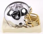 2000s Jerry Rice Oakland Raiders Signed Chrome Mini Helmet w/ 24K Gold Plated Facemask (JSA)