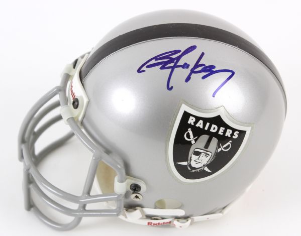 1990s Bo Jackson Los Angeles Raiders Signed Mini Helmet (JSA)