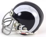 1990s Tom Fears Los Angeles Rams Signed Mini Helmet (JSA)