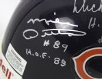 2000's Dick Butkus Mike Ditka Gale Sayers Chicago Bears Signed Mini Helmet (JSA)