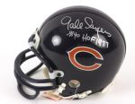 2000's Dick Butkus Mike Ditka Gale Sayers Chicago Bears Signed Mini Helmet (JSA)