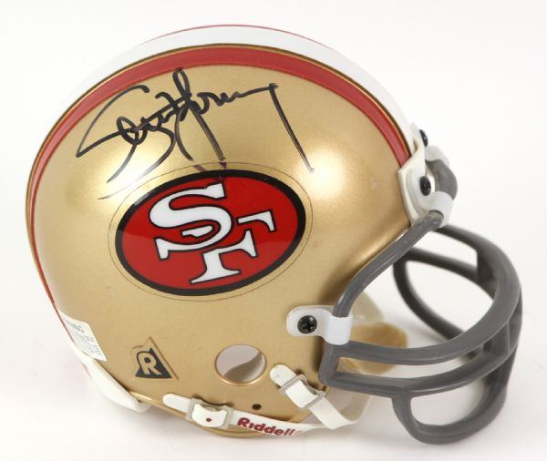 1990s Steve Young San Francisco 49ers Signed Mini Helmet (JSA)