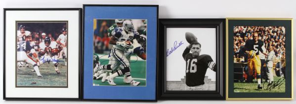 1980s-2000s Signed Football Framed Photo/Display Collection - Lot of 22 w/ Red Grange, Bart Starr, Joe Namath, Mike Ditka, Aaron Rodgers & More (JSA)