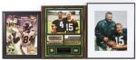 1980's-2000's Signed Football Framed Photo/Display Collection - Lot of 22 w/ Red Grange, Bart Starr, Joe Namath, Mike Ditka, Aaron Rodgers & More (JSA)