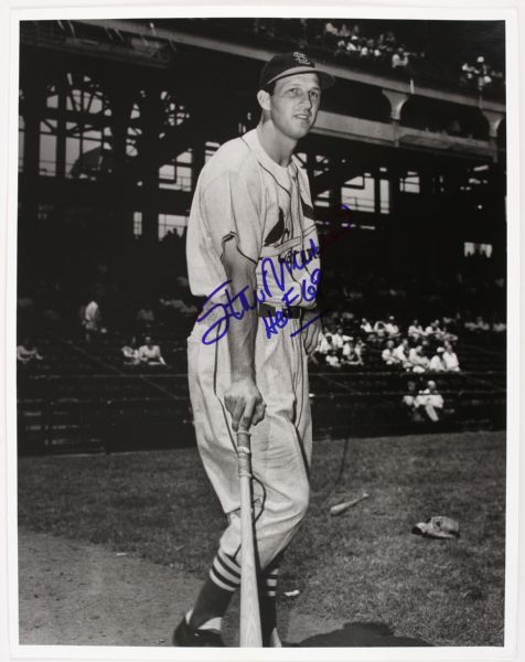 1990s Stan Musial St. Louis Caridnals Signed 11" x 14" Photo (JSA)