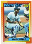 1990 Frank Thomas Chicago White Sox Signed Rookie Topps Trading Card (JSA)