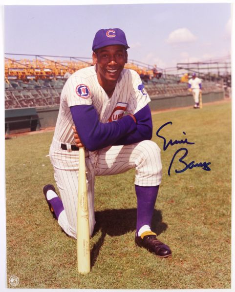 1990s Ernie Banks Chicago Cubs Signed 8" x 10" Photo (JSA)