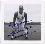 2010 Reggie Jackson Oakland Atheltics Signed 3.5" x 3.5" Early Career Photo (JSA)  