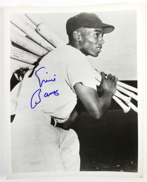 1980s Ernie Banks Chicago Cubs Signed 8" x 10" Photo (JSA)
