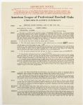 1934 Joe Sewell Jacob Ruppert William Harridge Signed American League Uniform Players Contract (JSA)