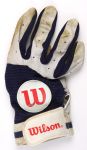 1980s Carlton Fisk Chicago White Sox Signed Game Worn Batting Glove (MEARS LOA/JSA)