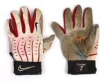 2000s Ivan Rodriguez Texas Rangers Signed Game Worn Batting Gloves (MEARS LOA/JSA)