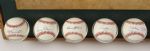 1988 circa 500 Home Run Club 26 x 42 Framed Display w/ 11 Signed Baseballs Including Willie Mays, Hank Aaron, Ernie Banks & More (JSA)