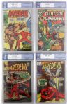 1966-79 Daredevil Slabbed Comic Book Collection - Lot of 12