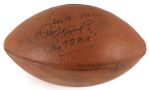 1961 (November 12) Paul Hornung Green Bay Packers Signed ONFL Rozelle Wrigley Field Game Used Touchdown Football (MEARS LOA/JSA)