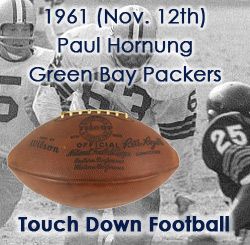 1961 (November 12) Paul Hornung Green Bay Packers Signed ONFL Rozelle Wrigley Field Game Used Touchdown Football (MEARS LOA/JSA)