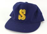 1989-92 Ken Griffey Jr. Seattle Mariners Game Worn Cap (MEARS LOA)