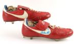 1980s Carlton Fisk Chicago White Sox Signed Game Worn Nike Cleats (MEARS LOA/JSA)