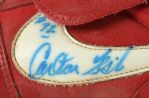 1980's Carlton Fisk Chicago White Sox Signed Game Worn Nike Cleats (MEARS LOA/JSA)