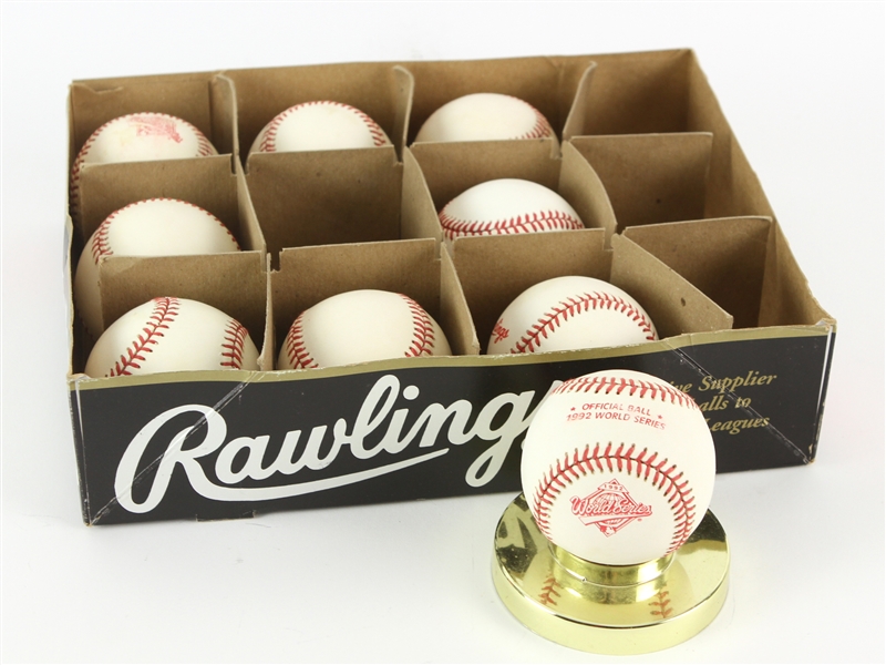 1992 Rawlings Official World Series Baseball Collection - Lot of 9 Unused