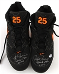 2004 Rafael Palmeiro Baltimore Orioles Signed Game Worn Nike Cleats (MEARS LOA/JSA)