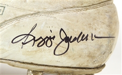 1968-75 Reggie Jackson Oakland Athletics Signed Game Worn Adidas Cleats (MEARS LOA & PSA/DNA)