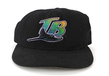 1999 Wade Boggs Tampa Bay Devil Rays Signed Game Worn Cap (MEARS LOA/JSA)