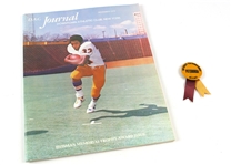 1976 Tony Dorsett Pitt Panthers Heisman Trophy Pinback Button & Downtown Athletic Club Journal