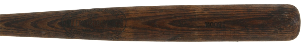 1922-24 Wilcy Moore (Attributed) H&B Louisville Slugger Professional Model Game Used Bat (MEARS LOA) Sidewritten "HM Thomas 10-1-24"