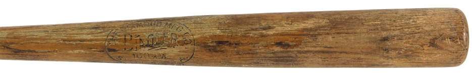 1920s Bingler 100XW Sidewritten Store Model Baseball Bat 
