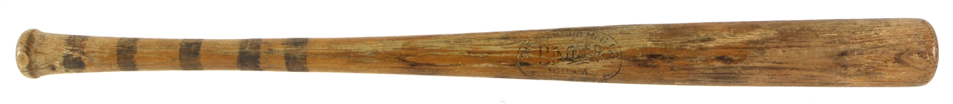 1920's Bingler 100XW Sidewritten Store Model Baseball Bat 