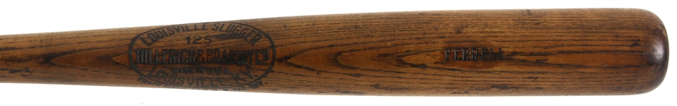 1927-31 Rick/Wes Ferrell (Attributed) H&B Louisville Slugger Professional Model Game Used Bat (MEARS LOA)