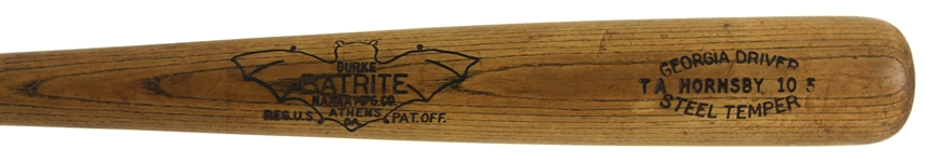 1930-37 circa Rogers Hornsby Hanna Batrite Professional Model Bat (MEARS A5)