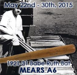 1921-31 George Babe Ruth New York Yankees H&B Louisville Slugger Professional Model Game Bat (MEARS A6)