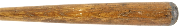 1961-63 Stan Musial St. Louis Cardinals Adirondack Team Index Bat (MEARS LOA)