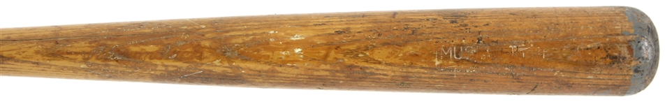 1961-63 Stan Musial St. Louis Cardinals Adirondack Team Index Bat (MEARS LOA)