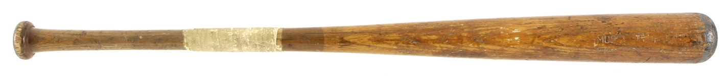 1961-63 Stan Musial St. Louis Cardinals Adirondack Team Index Bat (MEARS LOA)
