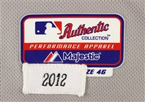 2012 Troy Tulowitzki Colorado Rockies Game Worn Road Jersey (MEARS LOA)