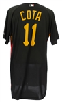 2007 Humberto Cota Pittsburgh Pirates Game Worn Batting Practice Jersey (MEARS LOA)
