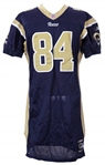2001 Ernie Conwell St. Louis Rams Game Worn Home Jersey (MEARS LOA/Equipment Manager LOA)