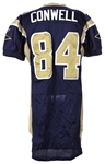 2001 Ernie Conwell St. Louis Rams Game Worn Home Jersey (MEARS LOA/Equipment Manager LOA)