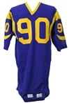 1976-82 Larry Brooks Los Angeles Rams Game Worn Home Jersey (MEARS LOA)