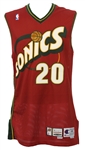 1999-2000 Gary Payton Seattle Supersonics Game Worn Alternate Jersey (MEARS LOA)