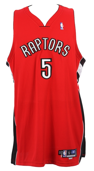2004-05 Jalen Rose Toronto Raptors Game Worn Road Jersey (MEARS LOA)
