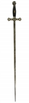 1890's-1910's circa Tyman H. Grover 38 The Henderson Ames Co. Knights Templar Fraternal Sword w/ Scabbard 