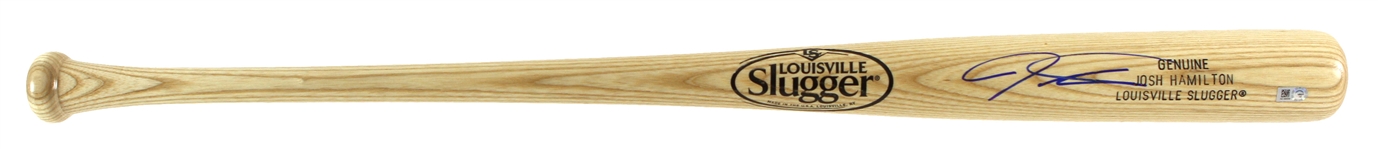 2014 Josh Hamilton Los Angeles Angels Signed Louisville Slugger (JSA/MLB Hologram)